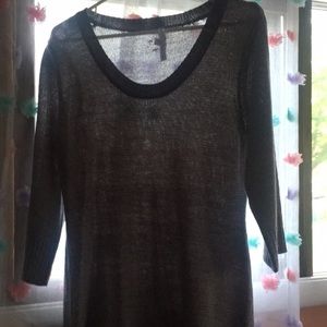 Gray sweater dress